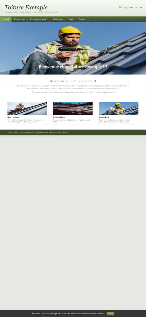 Ancien site sur téléphone : toute la page d’ordinateur, en tout petit.