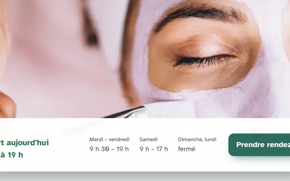 Nouveau site : le bas de l’écran, sans bandeau.